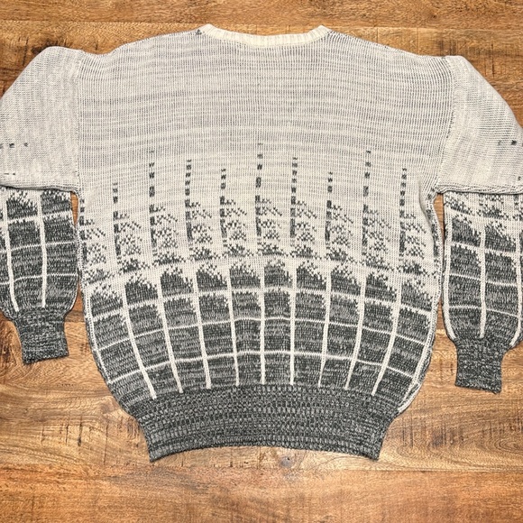 Vintage Sweater Graphix Acrylic Crewneck Sweater Men's XLargeChunky Knit(7) - Picture 5 of 5